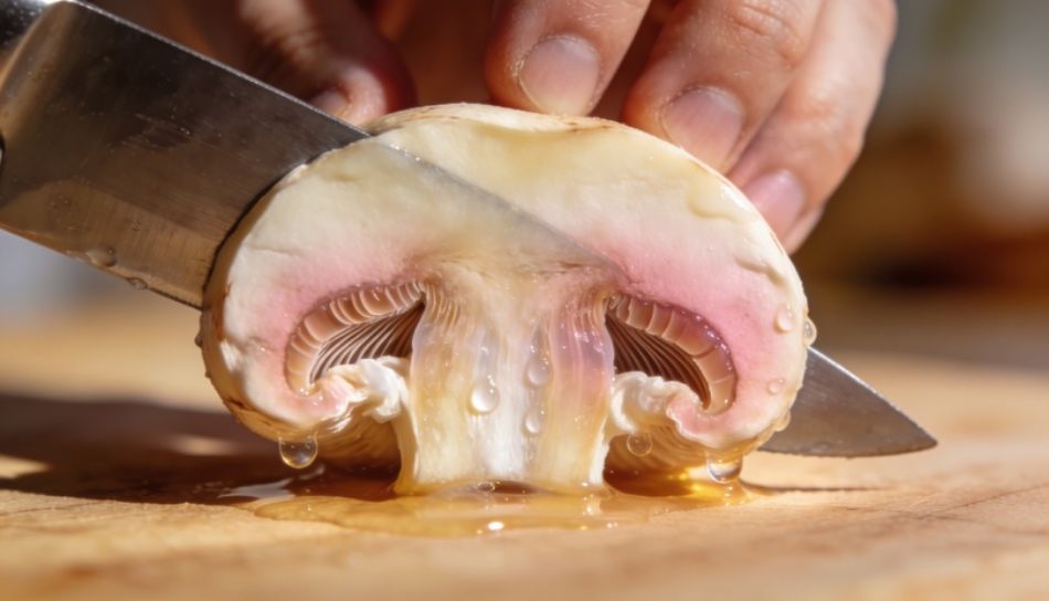 Perché alcuni funghi cambiano colore quando vengono tagliati?